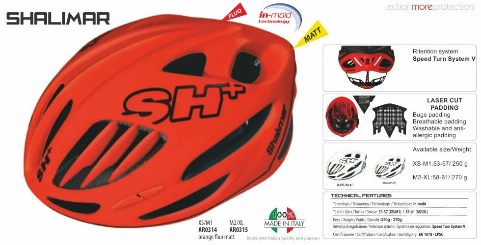 SH+ Shalimar Gravel Helmet - Fluo Orange