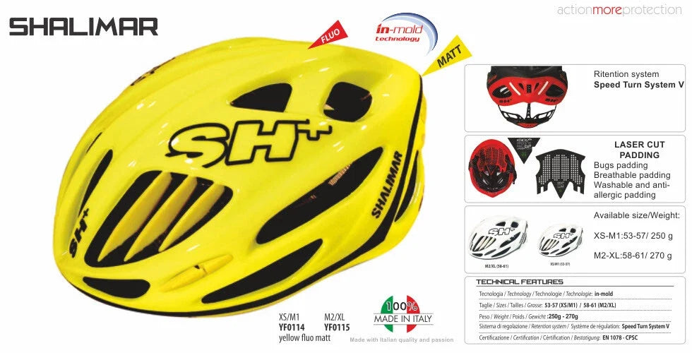 SH+ Shalimar Gravel Helmet - Fluo Yellow