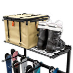 Solitude Ski Wire Shelf | Adjustable Wall Storage System | Holds 10 Pairs of Skis
