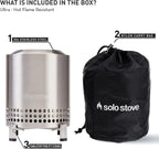 Solo Stove Mesa XL Tabletop Fire Pit with Stand | Low Smoke Outdoor Mini Fire for Urban & Suburbs | Fueled by Pellets or Wood