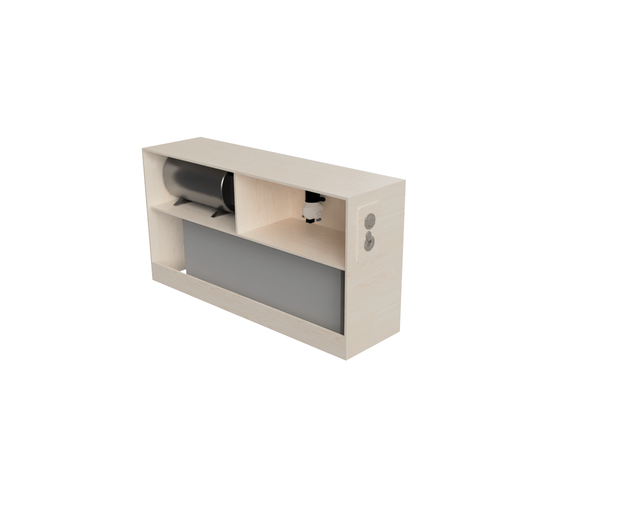 ProMaster Wheel Well Water Cabinet