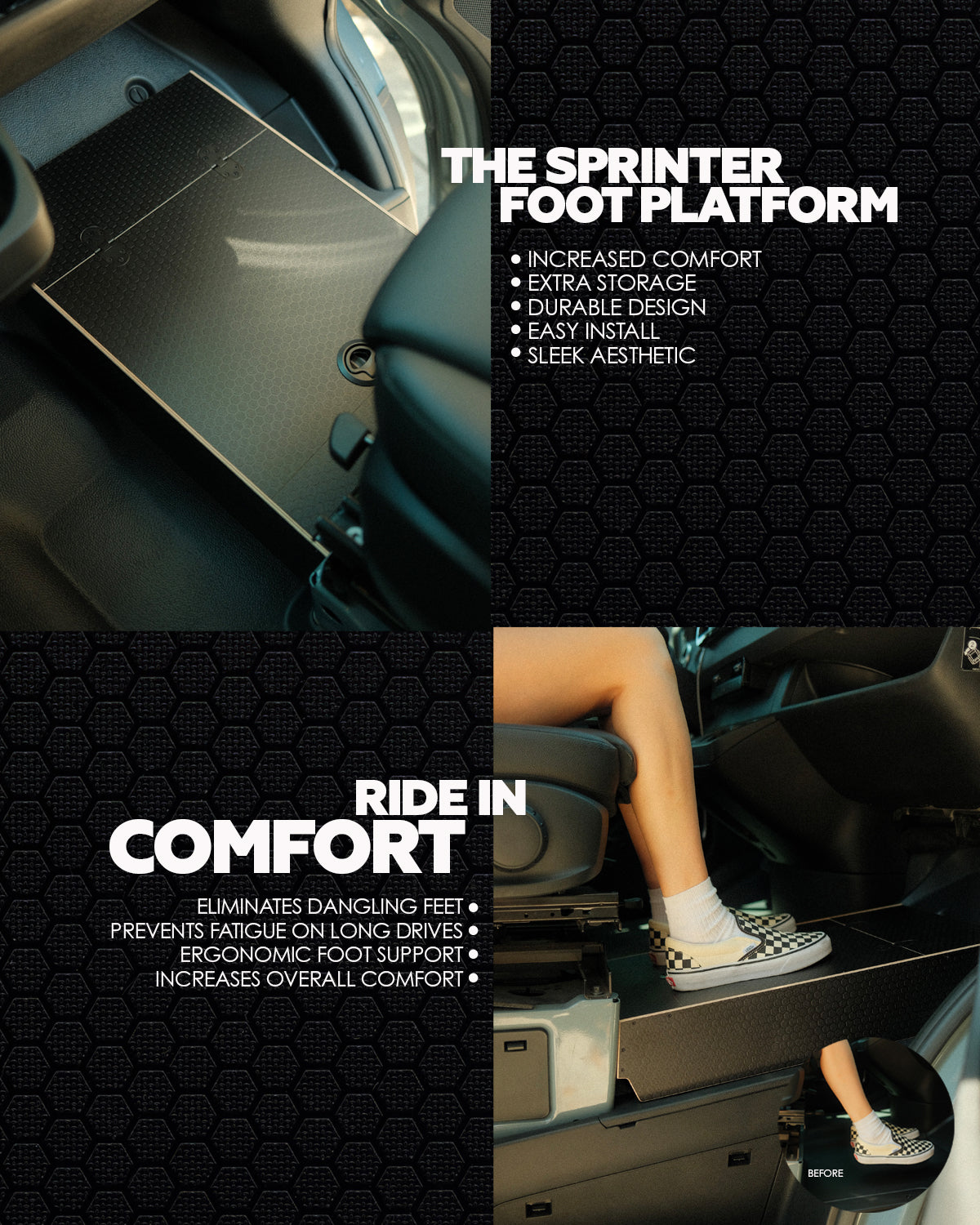 Sprinter Van Foot Platform – Passenger Footrest by Routed Wild