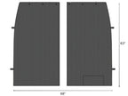 Insulated Privacy Curtain for Headliner Shelf for Sprinter Vans