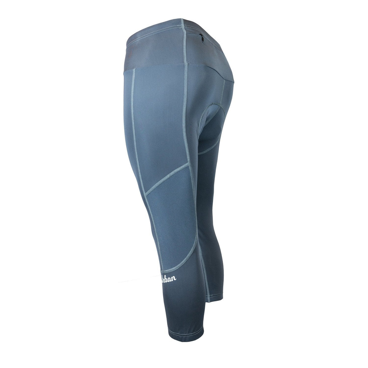 The Resistance - Women's Premium 3D Padded Cycling Mid-Rise 3/4 Capri, with Zippered Back Pocket and Body-Mapped Ventilation