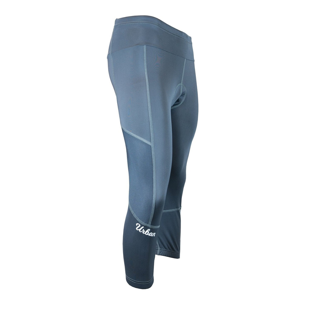 The Resistance - Women's Premium 3D Padded Cycling Mid-Rise 3/4 Capri, with Zippered Back Pocket and Body-Mapped Ventilation