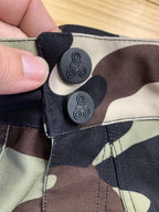 The Shredder Camo — Men's MTB Shorts with Detachable Padded Undershorts | Green & Black Camo