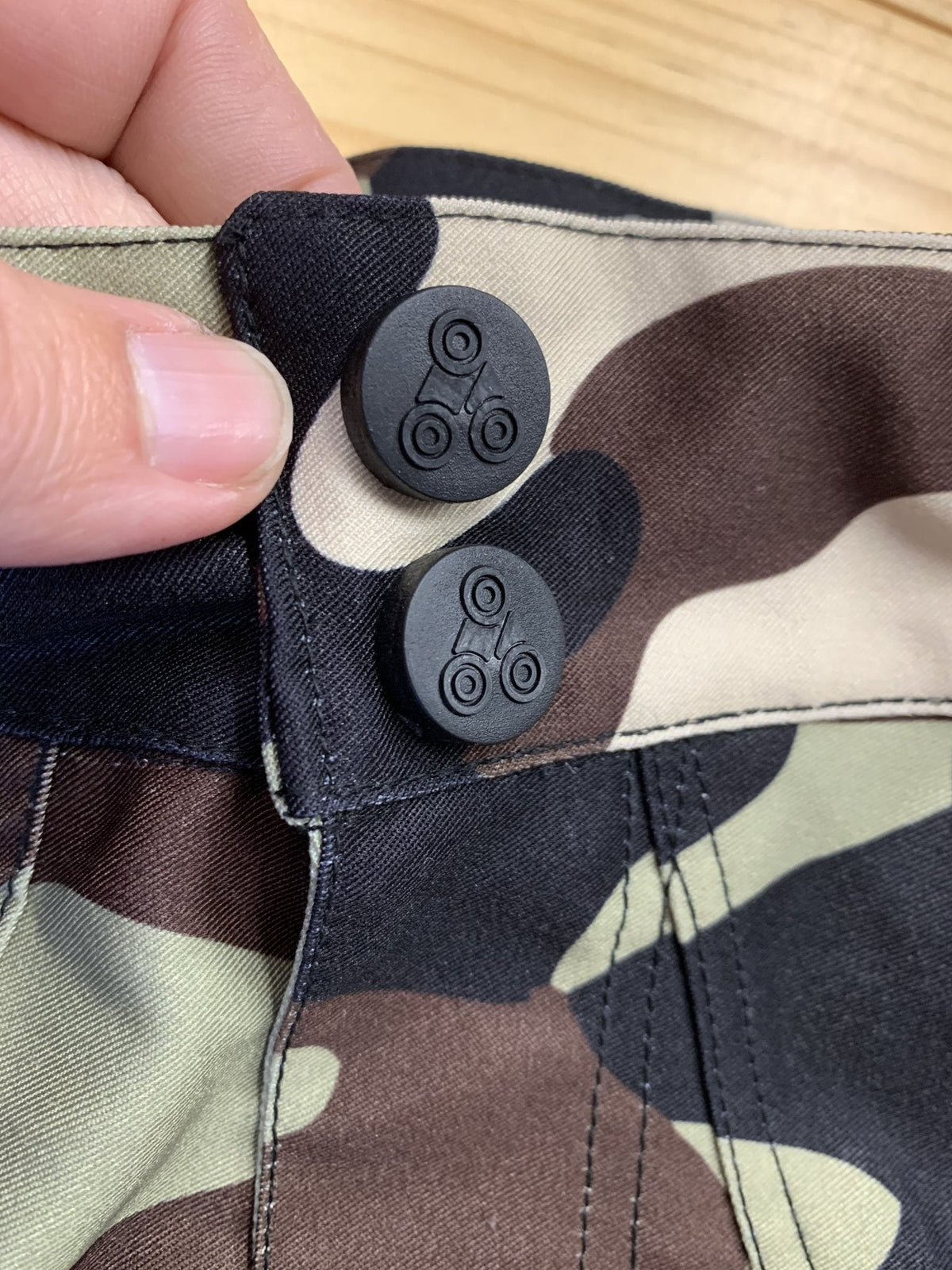 The Shredder Camo — Men's MTB Shorts with Detachable Padded Undershorts | Green & Black Camo