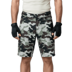 The Shredder Camo — Men's MTB Shorts with Detachable Padded Undershorts | Green & Black Camo