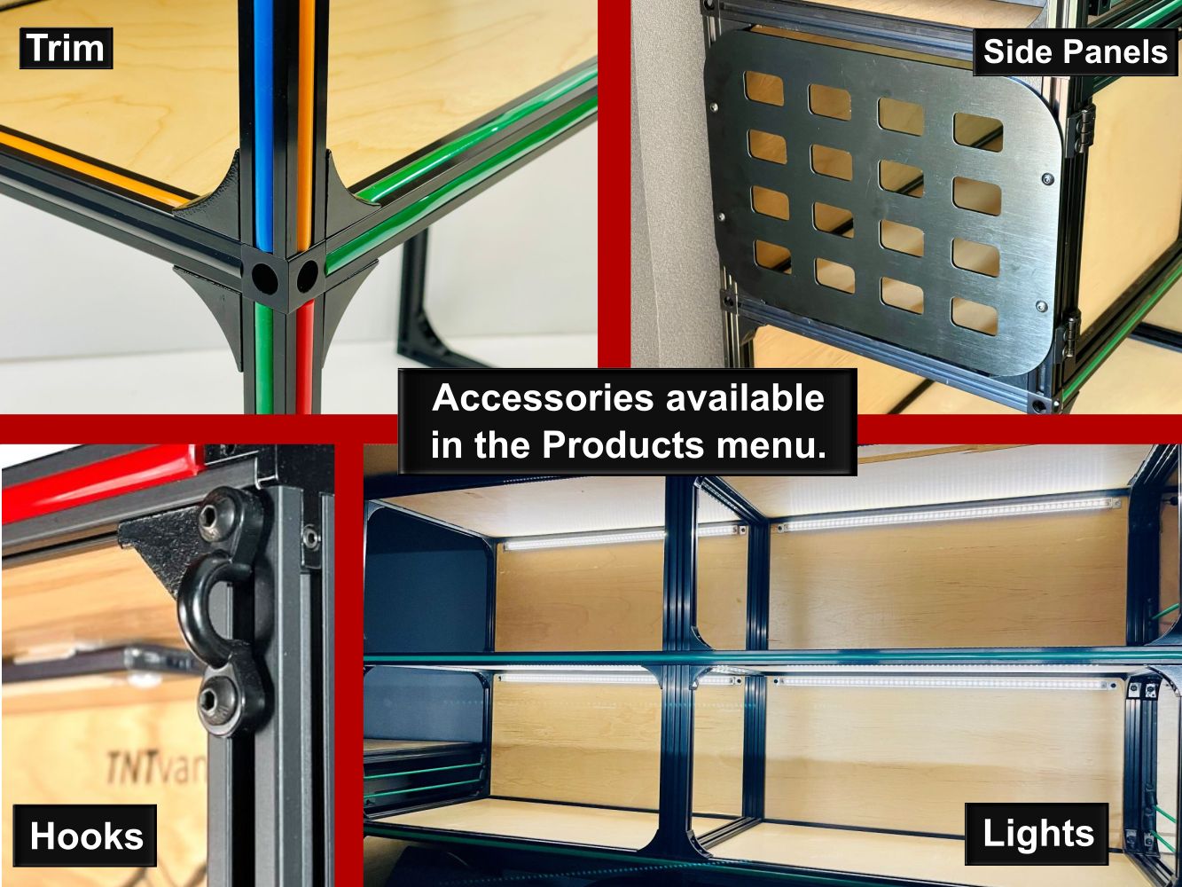 Van Wheel Well Shelving - Camper Van Conversion DIY Kit