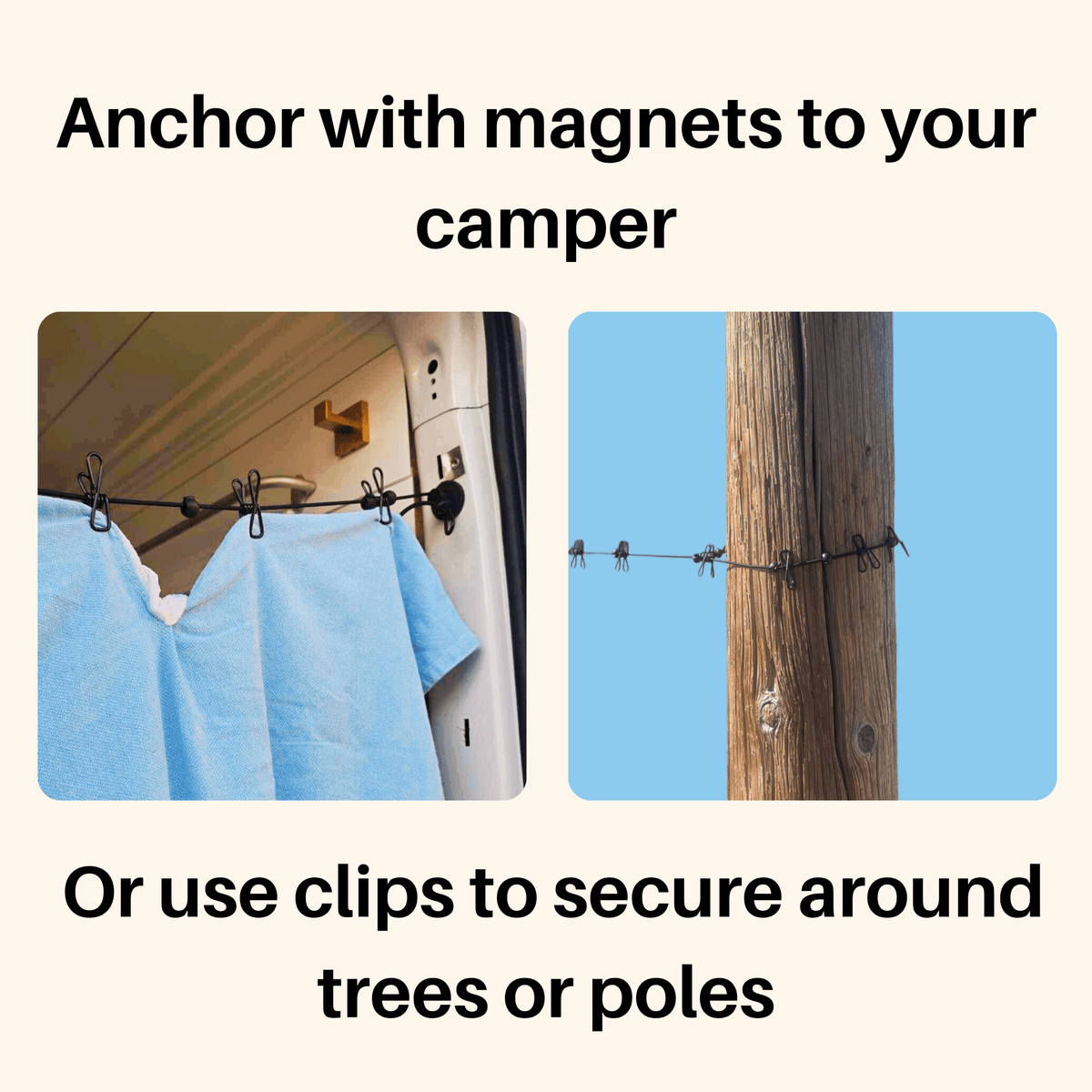 Travel Clothesline- Magnetic