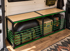 Van Wheel Well Bench Storage - Camper Van Conversion DIY Kit