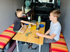 Van Wheel Well Bench Storage - Camper Van Conversion DIY Kit