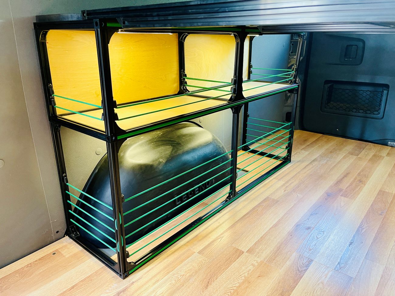 Van Bed 48" & Shelving | Camper Van Conversion DIY Kit