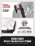 Tire-Clamp E-bike Rack with Ramp | 200lbs