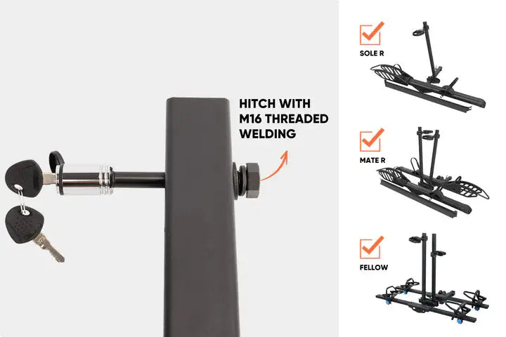 Hitch Receiver | CRAVOT with M16 Thread Locking Release Pin
